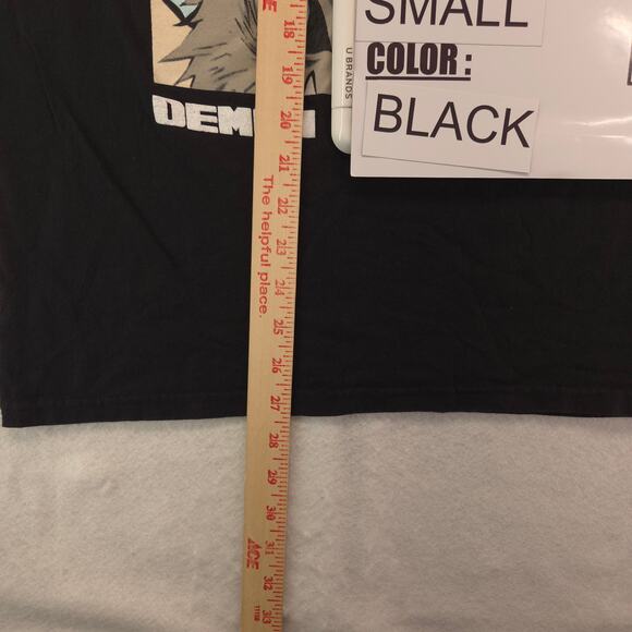 Demon Slayer Anime Short Sleeve Crew Neck Graphic T-Shirt Mens Size S Black - Picture 6 of 9